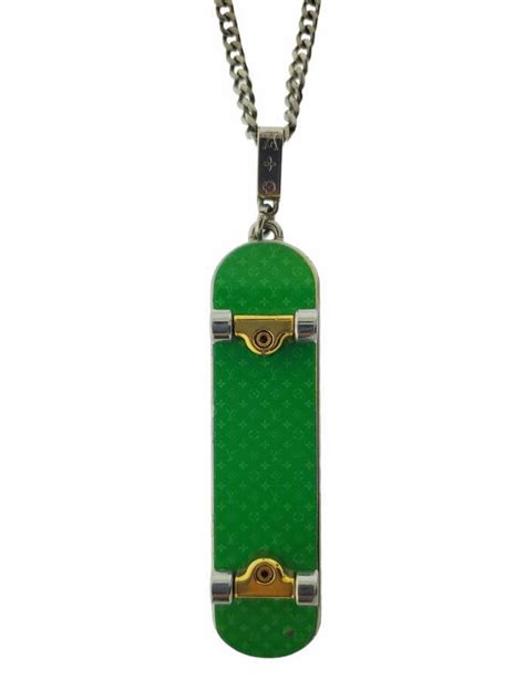 lv skateboard pendant|Louis Vuitton LV Skateboard Pendant Green in Silver Metal .